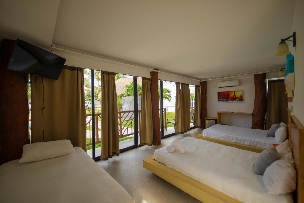 Hotel & Beach Club Ojo De Agua Puerto Morelos Bagian luar foto