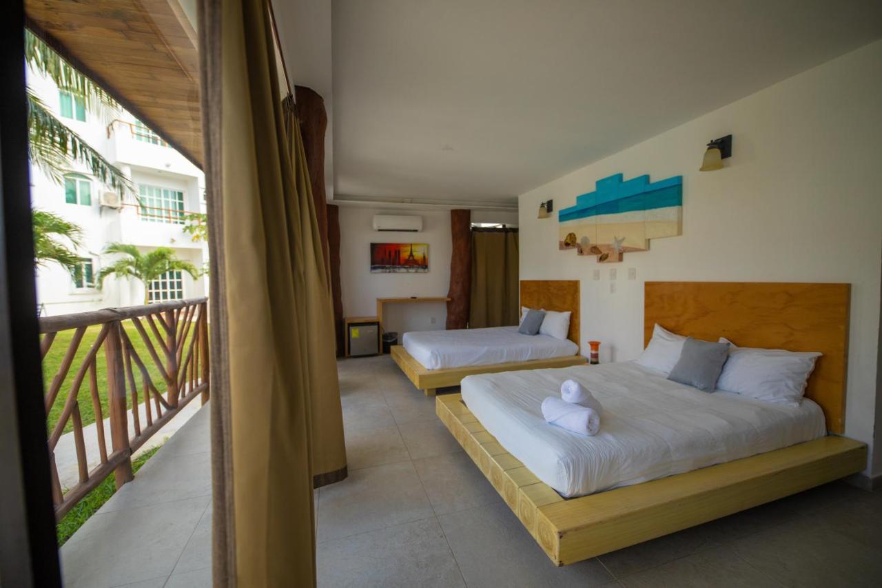 Hotel & Beach Club Ojo De Agua Puerto Morelos Bagian luar foto