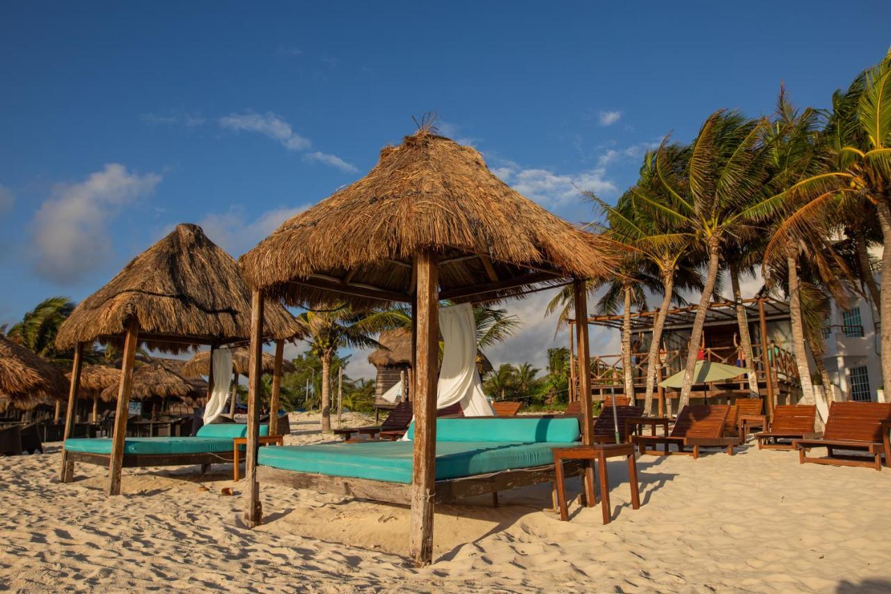 Hotel & Beach Club Ojo De Agua Puerto Morelos Bagian luar foto