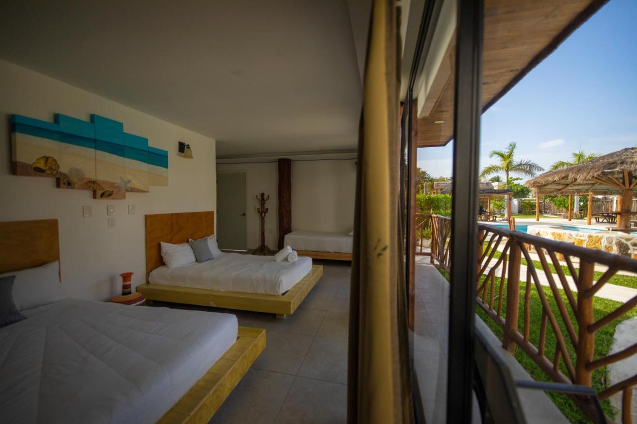 Hotel & Beach Club Ojo De Agua Puerto Morelos Bagian luar foto